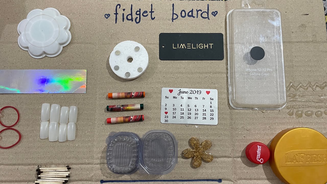 Diy Fidget Board Asmr Youtube