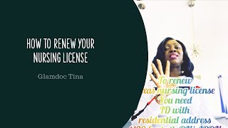 How to Renew Your Nursing license: Create Nursys e-notify & nursing portal account