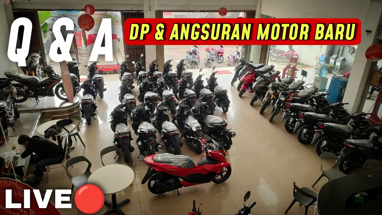 🔴Live Harga Motor Baru Cash Kredit & Angsurannya - YouTube