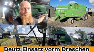 FarmVLOG#642 - Voller Deutz Einsatz noch vor dem Dreschen