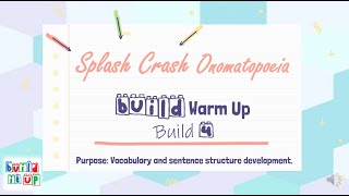 No. 4 Splash Crash Onomatopoeia _ Writing Vocabulary Lesson