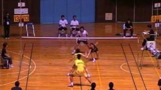 全日本社会人バドミントン2009  混合複決勝 池田・潮田 vs 平田・前田(3/12)