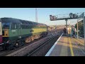 70000 britannia with a doppler passing through ashford international with the golden arrow 5 10 24