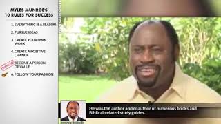 Myles Munroe's Top 10 Rules For Success low