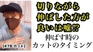 [78]切りながら伸ばした方が良いは嘘!?伸ばすときのカット頻度