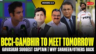 BCCI-Gambhir to meet tomorrow, Gavaskar suggested Bumrah as captain, Why Shaheen/others back for WI?