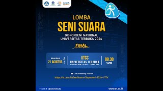 Final Lomba Seni Suara Disporseni Nasional UT 2024