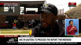 Gauteng ANC to process report on PPE corruption allegations