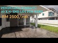 Penduline, Bandar Rimbayu For Rent | End Lot 20 x 70