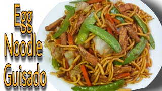 Egg Noodle Guisado | Lutong Bahay | Panlasang Pinoy