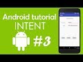 Android Tutorial #3 - Using Intent Object To Start An Activity