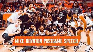 Mike Boynton Postgame Speech After Bedlam Sweep | Cowboy Basketball