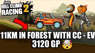 Hill climb Racing 2 - 11km With CC-EV In Forest | Walkthrough Gameplay | HCR2