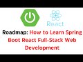 Spring Boot React Full-Stack RoadMap | How to Learn Spring Boot React Full-Stack Web Development