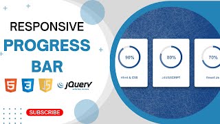 How to Creat an Interactive Progress Bar with HTML, CSS, JavaScript, and jQuery / شريط تقدم