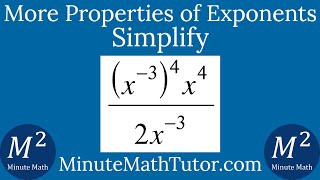 Simplify (x^-3)^4*x^4/2x^-3