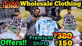 மார்க்கெட்டே மிரள போகுது Shirt Pants Tshirts | Delhi-Mumbai அலைய வேண்டாம் | Namma Chennai Wholesale