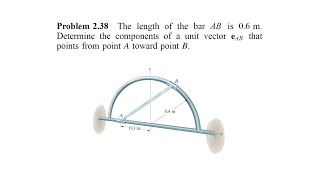 2.38 Problem engineering mechanics statics fifth edition Bedford - Fowler