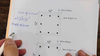 Column and Footing Drawing with Structural Design