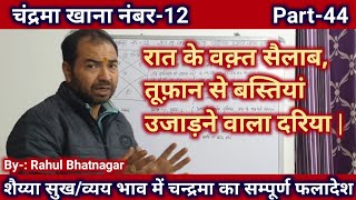 चंद्रमा खाना नंबर-12 ( Moon in 12th house ) || Lal Kitab Astrology || By- Rahul Bhatnagar , CLASS-44