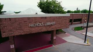 Nichols Library | Naperville Public Library, IL Cinematic Authentic Aerials 4k