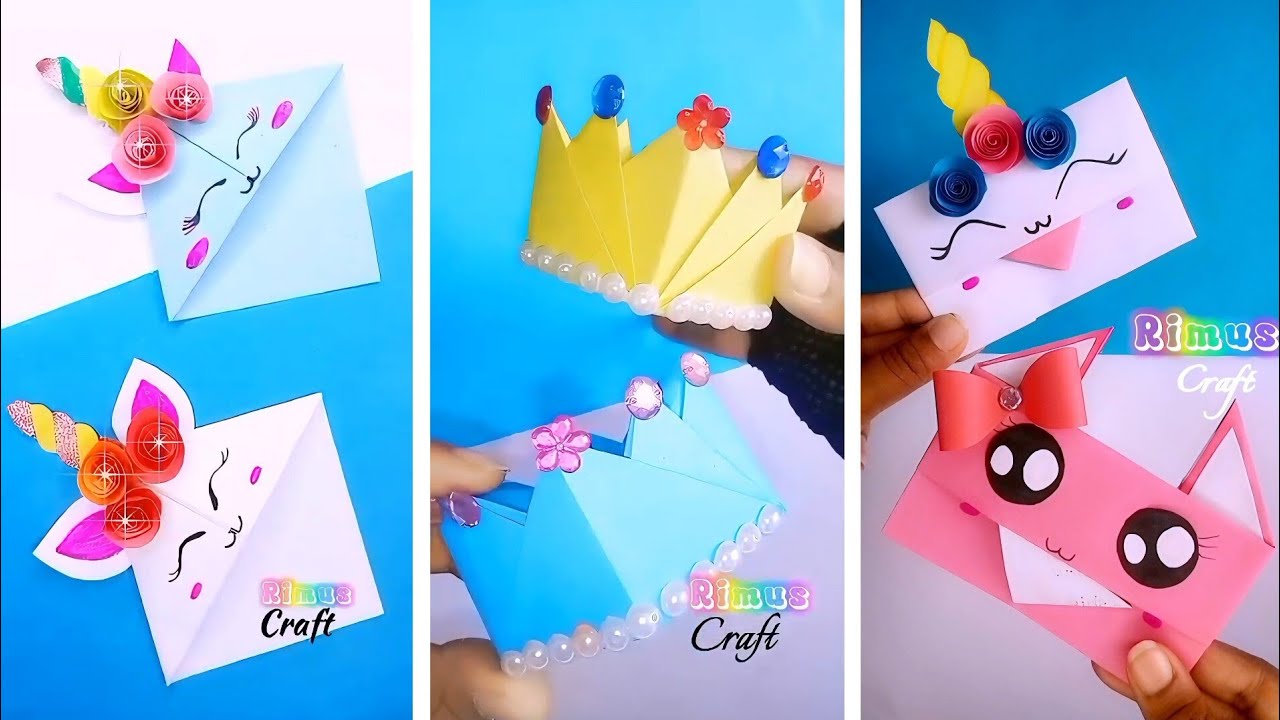 9 EASY CRAFT IDEAS || School Craft Idea|| DIY Origami Craft || School ...