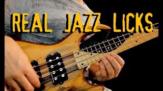 2 AMAZING JAZZ LICKS FOR BASS // Bebop Lesson