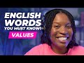 TOPICAL ENGLISH VOCABULARY | ENGLISH WORDS ABOUT AMERICAN VALUES