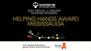 2020 Virtual V-Oscars - Nominee Remarks - Helping Hands Award (Mississauga)