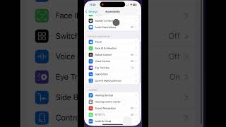 ios 18 Eye Tracking setting on iPhone! #ios #apple #iphone