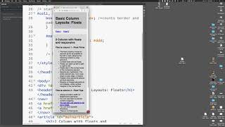 Basic 2 Column Responsive Layout with Floats