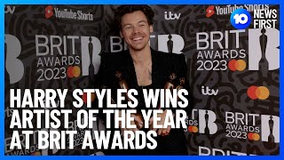 Harry Styles Wins 'Artist Of The Year' At BRIT Awards l 10 News First