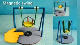 How to make a Magnetic Swing || homemade magnetic automatic swing || science project for  students