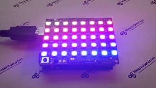 [아두이노 강좌] Adafruit NeoPixel Shield for Arduino - 40 RGB LED Pixel Matrix