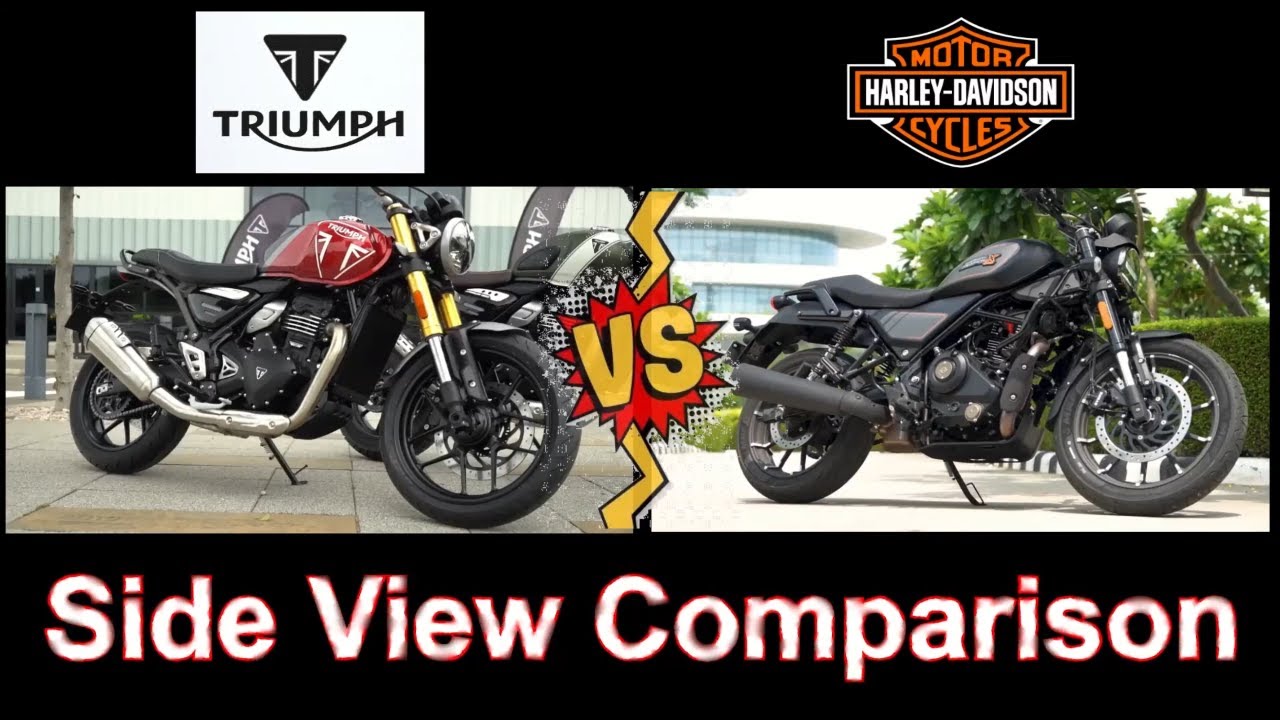 Hero Harley X440 Vs. Bajaj Triumph Speed 400 Side View, Comparison ...