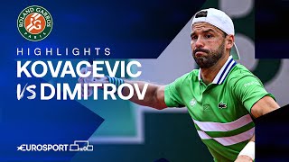 DOMINANT WIN! 😳 | Aleksandar Kovacevic vs Grigor Dimitrov | Round 1 | French Ope