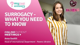 Surrogacy - what you need to know #OnlinePatientMeeting