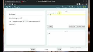 Python Principles || challenge 1 || 2022