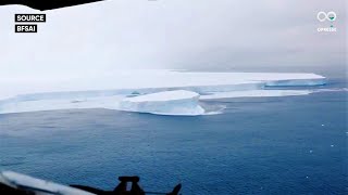 L'iceberg A-68A, le plus gros iceberg du monde, en image