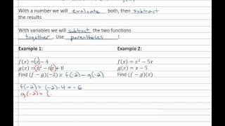 17.2b  Subtract Functions