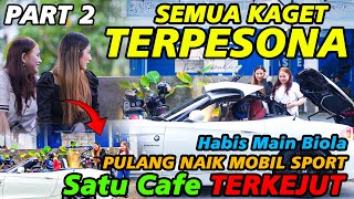 Semua Kaget Terpesona, Habis Main Biola Pulang Naik Mobil Sport | Satu cafe Terkejut