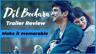 Dil Bechara Trailer Review in Hindi | Sushant Singh Rajput, Sanjana Sanghi, Muskesh Chabbra