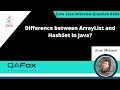Difference between ArrayList and HashSet in Java (Core Java Interview Question #304)