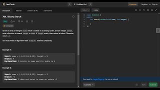 Binary Search | Leetcode | GeeksforGeeks