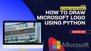 How to Draw Microsoft Logo using Python Turtle | #python #pythonprogramming #pythonturtle