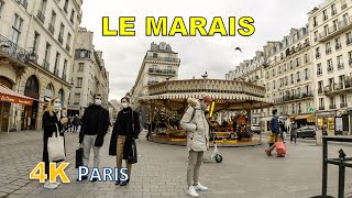 Walking Le Marais, Paris France [UHD]