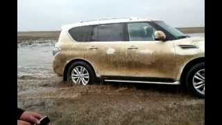 Nissan patrol y62 утопили машину