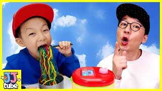 마법밥솥 무지개 짜장면 장난감 인기동요 Rainbow Noodle song Johny Johny Yes Papa Nursery Rhymes for kids[제이제이튜브-JJtube