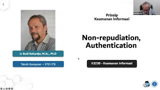 II3230 (2022) - Keamanan Informasi:  Aspek Keamanan Non-repudiation dan Authentication