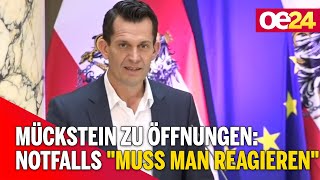 Mückstein zu Öffnungen: Notfalls \